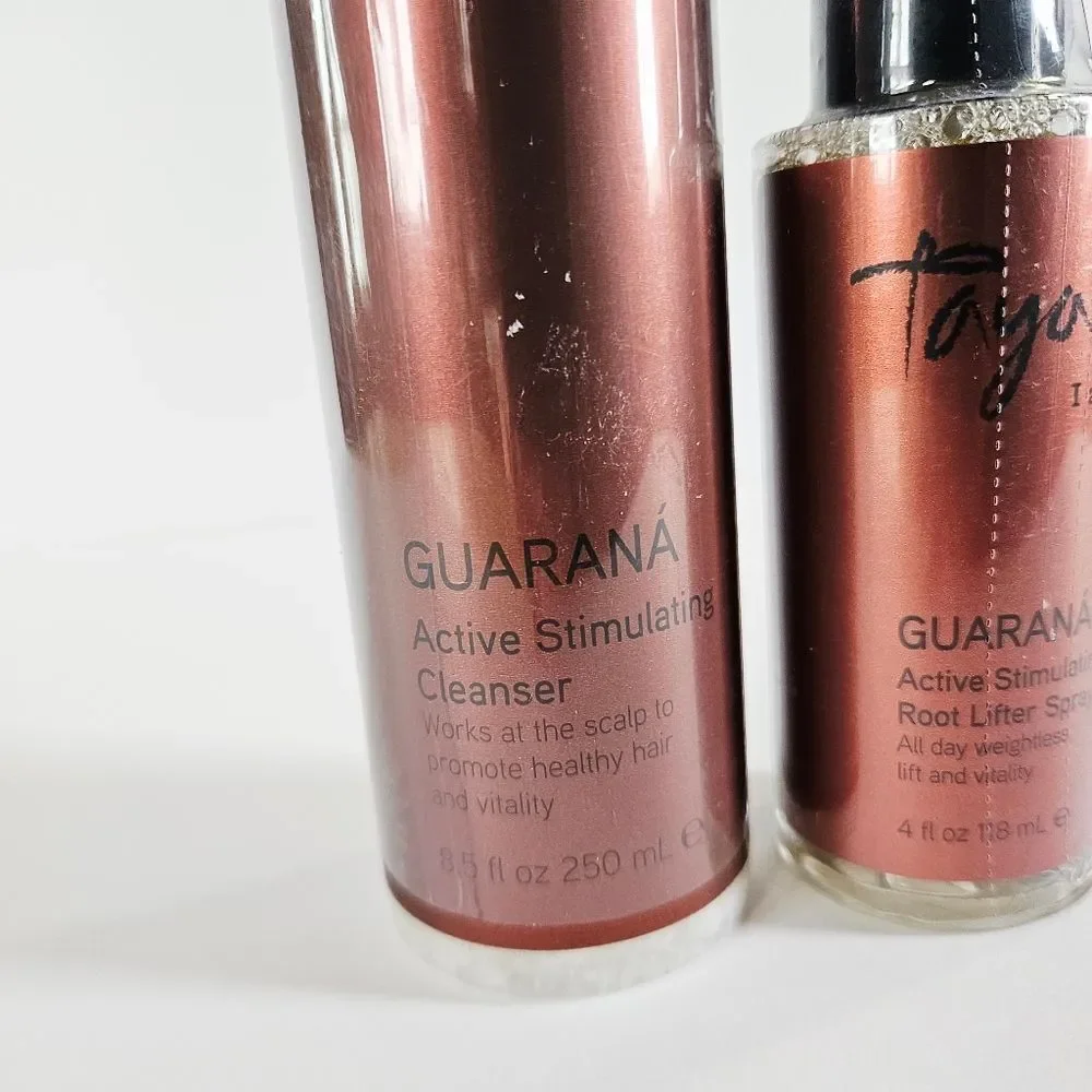 NWT Taya I Am. Guarana Active Stimulating Cleaner & Root Lifter Spray Bundle Set